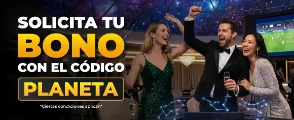 Bono de Bienvenida Galáctico promotion banner